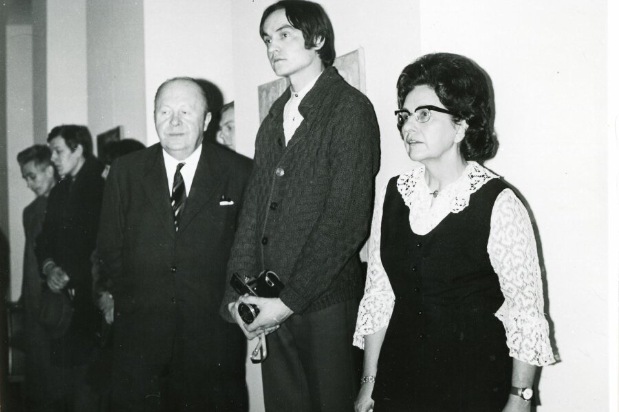 uprostřed Jiří Dobrovolný, Gerta Pospíšilová